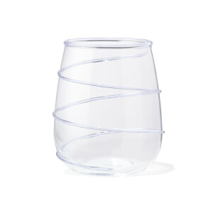 HEMA HEMA Waterglas Spiraal Blauw