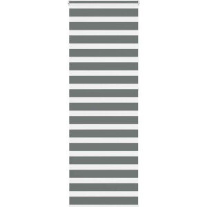 vidaXL - Zebra - rolgordijn - 90x230 - cm - stofbreedte - 85,9 - cm - donkergrijs