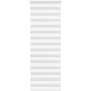 vidaXL - Zebra - rolgordijn - 75x200 - cm - stofbreedte - 70,9 - cm - polyester - wit