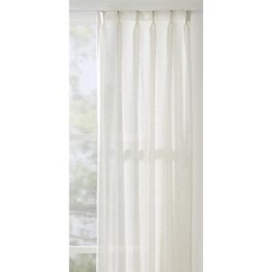 Leen Bakker - Vitrage Brisa - Off-white - Polyester/Linnen - Wit#Crème - H320 Cm