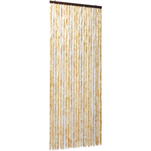 vidaXL - Vliegengordijn - 90x220 - cm - chenille - beige