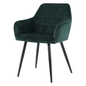 Artistiq Eetkamerstoel 'Tora' Velvet, kleur Groen