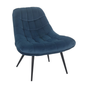 Artistiq Fauteuil 'Aris' Velvet, kleur Blauw