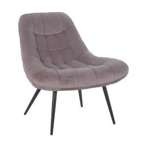 Artistiq Fauteuil 'Aris' Velvet, kleur Roze