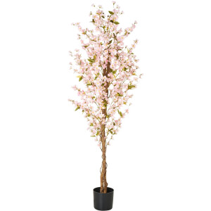 SAKURA - Kunstplant - Roze - 185 cm - Synthetisch materiaal