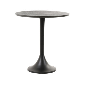 Light & Living Bijzettafel 'Rickerd' Ø48cm, kleur Antiek Zwart