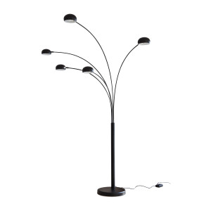 Artistiq Vloerlamp 'Gregor' 5-lamps, kleur Zwart