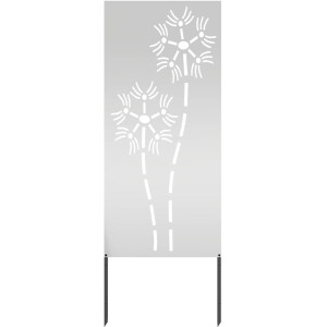 vidaXL - Tuin - Privacy - Scherm - Zilver - 50 - x - 140 - cm - Gegalvaniseerd - staal