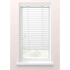 Leen Bakker - Jaloezie Houtlook 50 Mm - 100x175 Cm - PVC - Wit