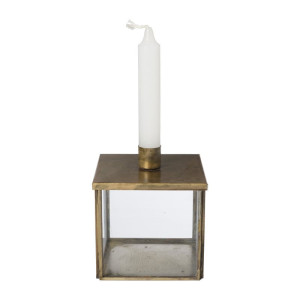 Dinerkaarshouder box goud - 10 cm