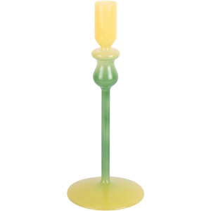 Present Time - Kandelaar Duo Colores Medium - Retro green & soft yellow