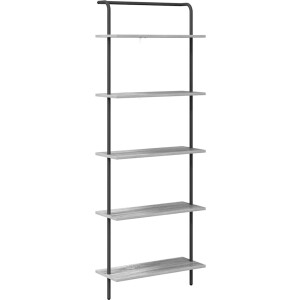 vidaXL - Boekenplank - Grijs - Sonoma - 60 - x - 24 - x - 168 - cm - Bewerkt - hout