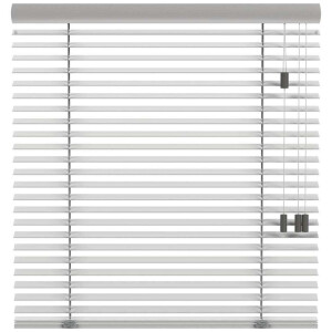 Leen Bakker - Fenstr En Jaloezie New York 50mm - Licht (20017) - Hout - Grijs - 120x10x10 Cm