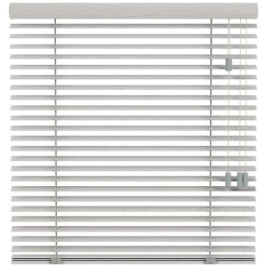 25% korting - Leen Bakker - Fenstr En Jaloezie Praag 50mm - Licht (20019) - Hout - Grijs - 120x10x10 Cm