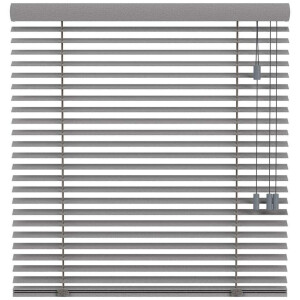 25% korting - Leen Bakker - Fenstr En Jaloezie Praag 50mm - (20224) - Hout - Grijs - 120x10x10 Cm