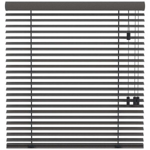 25% korting - Leen Bakker - Fenstr En Jaloezie Praag 50mm - Antraciet (20710) - Hout - Grijs - 120x10x10 Cm