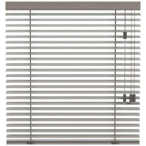 25% korting - Leen Bakker - Fenstr En Jaloezie Oslo 50mm - Taupe (20951) - Hout - Grijs - 120x10x10 Cm