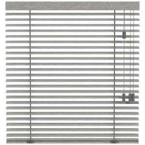 Leen Bakker - Fenstr En Jaloezie Oslo 50mm - Eiken (20901) - Hout - Grijs - 120x10x10 Cm