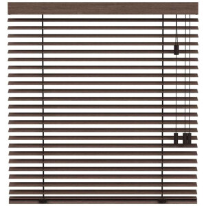 Leen Bakker - Fenstr En Jaloezie Oslo 50mm - Donker (30402) - Hout - Bruin - 120x10x10 Cm