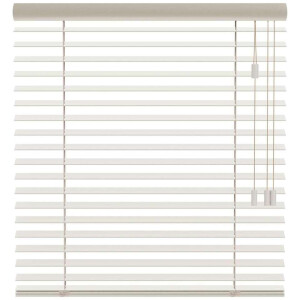 25% korting - Leen Bakker - Fenstr En Jaloezie New York 65mm - Linnen (25507) - Hout - Taupe - 120x10x10 Cm