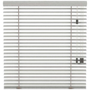 25% korting - Leen Bakker - Fenstr Jaloezie Miami 50mm - Licht (20018) - Bamboe - Grijs - 120x10x10 Cm