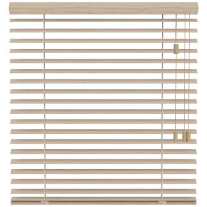 25% korting - Leen Bakker - Fenstr Jaloezie Tahiti 65mm - Licht Eiken (25951) - Bamboe - Beige - 120x10x10 Cm