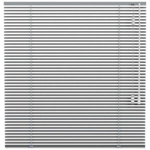 Leen Bakker - Fenstr Jaloezie 25mm Extra Mat - (20235) - Aluminium - Grijs - 120x10x10 Cm