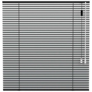 Leen Bakker - Fenstr Jaloezie 25mm Extra Mat - Donker (20519) - Aluminium - Grijs - 120x10x10 Cm