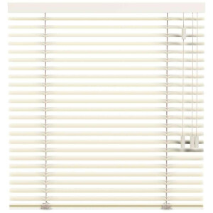 Leen Bakker - Fenstr Jaloezie 50mm Standaard Lak - (25008) - Aluminium - Crème - 120x10x10 Cm