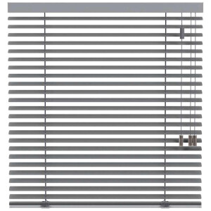 25% korting - Leen Bakker - Fenstr Jaloezie 50mm Extra Mat - (20236) - Aluminium - Grijs - 120x10x10 Cm