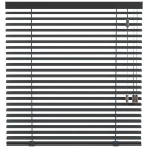 25% korting - Leen Bakker - Fenstr Jaloezie 50mm Extra Mat - Donker (20521) - Aluminium - Grijs - 120x10x10 Cm