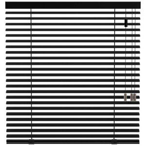25% korting - Leen Bakker - Fenstr Jaloezie 50mm Extra Mat - (15031) - Aluminium - Zwart - 120x10x10 Cm