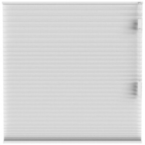 Leen Bakker - Plisségordijn Dubbel 25mm Lichtdoorlatend - (10323) - Polyester - Wit - 120x10x10 Cm