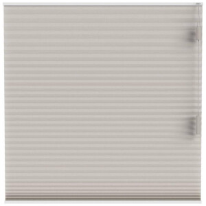 25% korting - Leen Bakker - Fenstr Plisségordijn Boston Dubbel 25mm Lichtdoorlatend - Linnen (25511) - Polyester - Grijs - 120x10x10 Cm