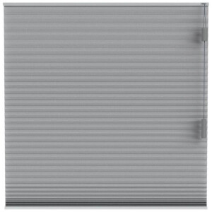 Leen Bakker - Fenstr Plisségordijn Toronto Dubbel 25mm Lichtdoorlatend - Donker (20514) - Polyester - Grijs - 120x10x10 Cm