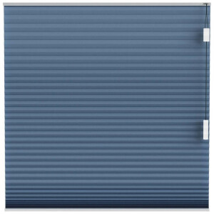 Leen Bakker - Fenstr Plisségordijn Montreal Dubbel 25mm Verduisterend - Donker (35508) - Polyester - Blauw - 120x10x10 Cm