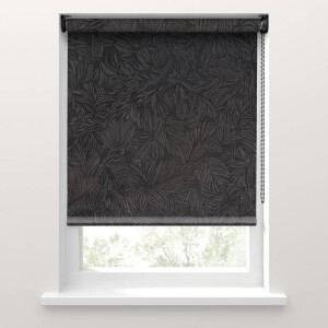 Leen Bakker - Fenstr Rolgordijn Siena Lichtdoorlatend - (15045) - Acryl/Polyester - Zwart - 120x10x10 Cm