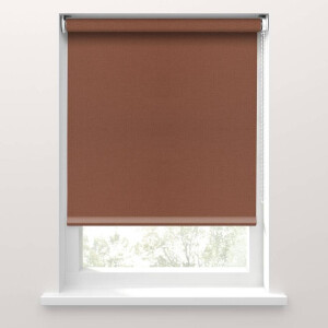 Leen Bakker - Fenstr Rolgordijn Stockholm Verduisterend - Terra (65003) - Polyester - Bruin - 120x10x10 Cm
