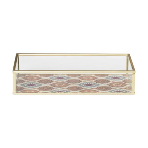 Tray met print - goud - klein