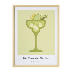 Poster gin - multikleur - 30x40 cm