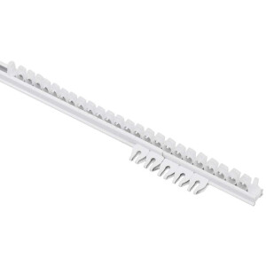 Leen Bakker - Complete Set Plus Uitschuifrail 260-500cm - Metaal - Wit