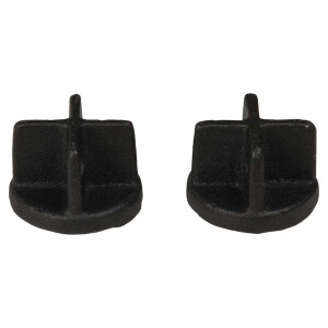 Leen Bakker - Eindknop - Mat - Staal - Zwart - 2.8x2x2.8 Cm