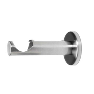 Leen Bakker - 1 Steun Opleg 9cm Ø28mm - Rvs - Metaal - Zilverkleurig