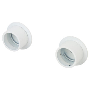 Leen Bakker - Wandbeslag Gordijnroede - - Ø28mm - S/2 (2016370) - Metaal - Wit