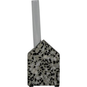 Housevitamin glazen reageerbuis vaas uit terrazzo huis - 16x8 cm