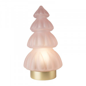 Kerstboomlamp groot - roze - 15x15x28.5 cm