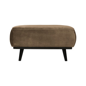 BePureHome Hocker 'Statement' Velvet, kleur Taupe