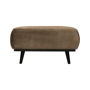 WOOOD Hocker 'Statement' Velvet, kleur Taupe