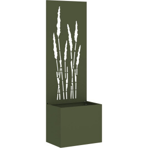 vidaXL - Tuin - Privacy - Scherm - Olijfgroen - 50 - x - 150 - cm - Koudgewalst - staal