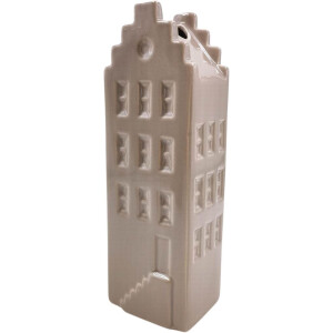 Housevitamin - Bloemenvaas - Huis Vaas - Keramiek - Taupe - 7,5x6x23 cm